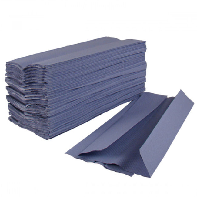 C FOLD HAND TOWELS 1PLY BLUE 2880s