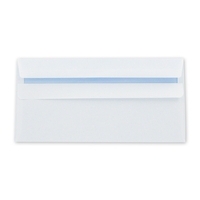 DL Envelope White Plain Self Seal 80g
