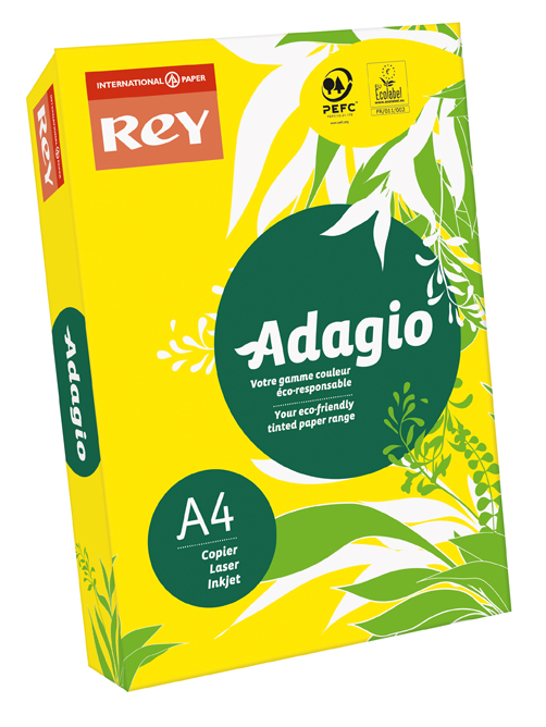 Adagio Yellow A4 Copier Paper 80gsm