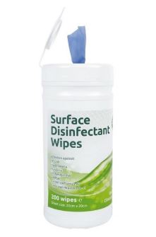 Surface Disinfectant Wipes Tub 200