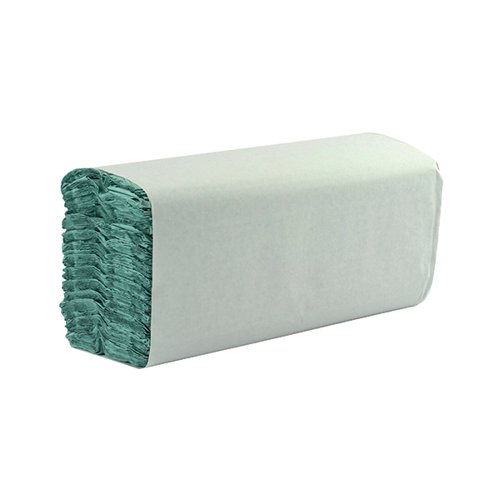 C Fold Hand Towels Green 1 Ply Pk2520