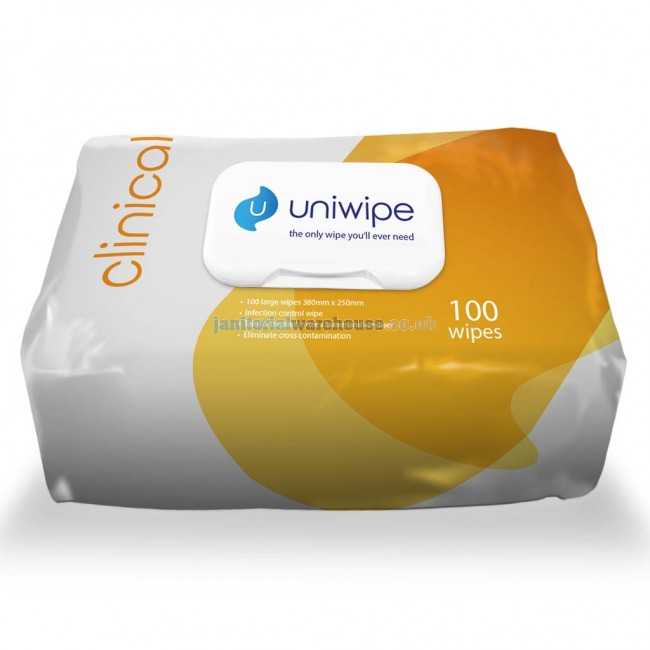Uniwipe Clinical Virucidal - Pk200 Wipes