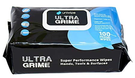 Uniwipe UltraGrime - Pk 100 Huge Wipes