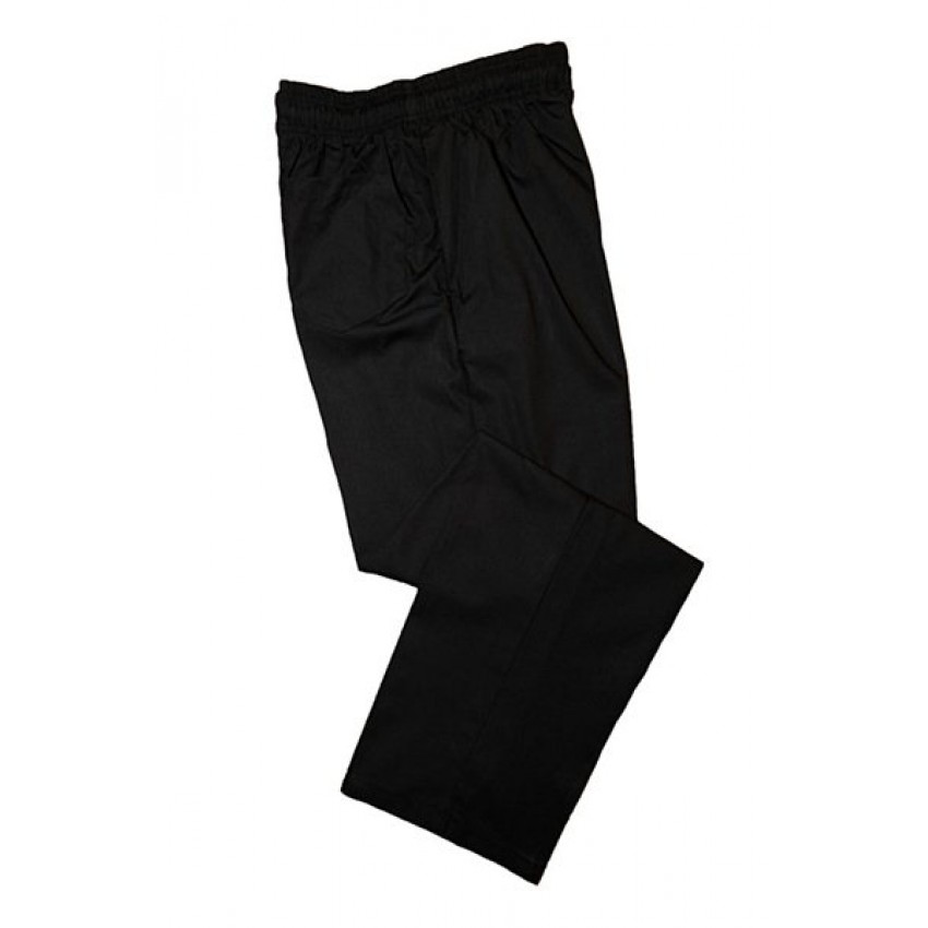 Black Baggy Drawstring Chefs Trouser