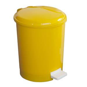 12L Yellow Pedal Bin with Liner