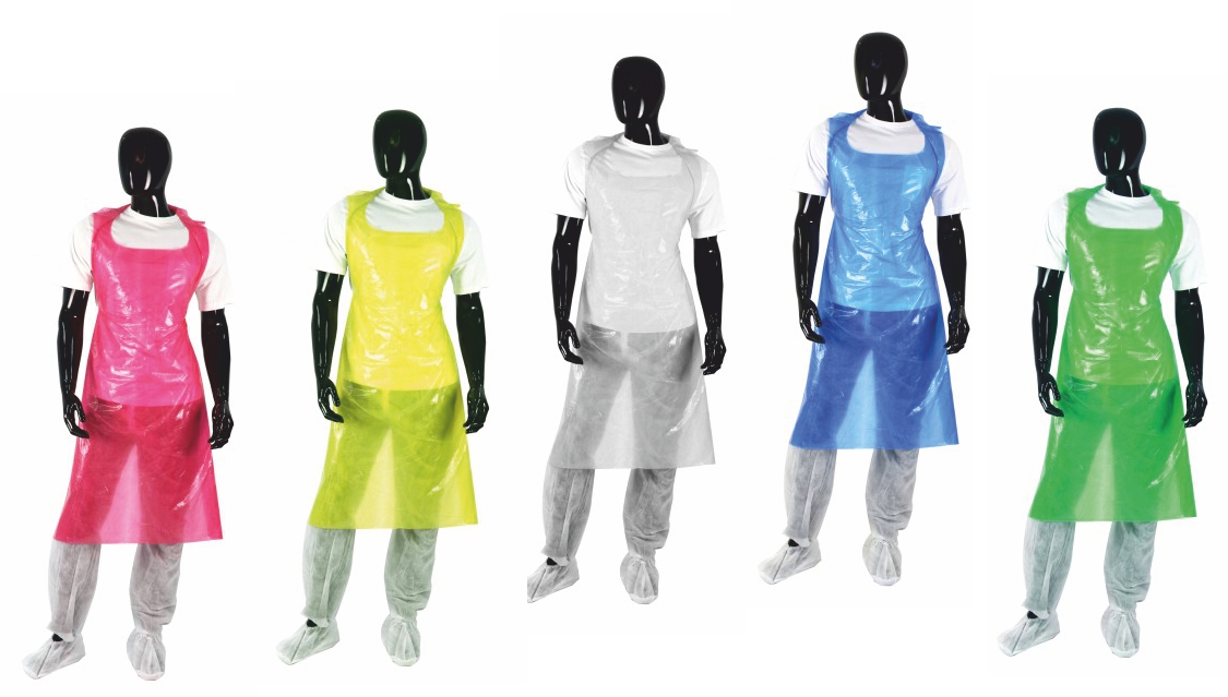Disposable White Aprons on a Roll Pk 200
