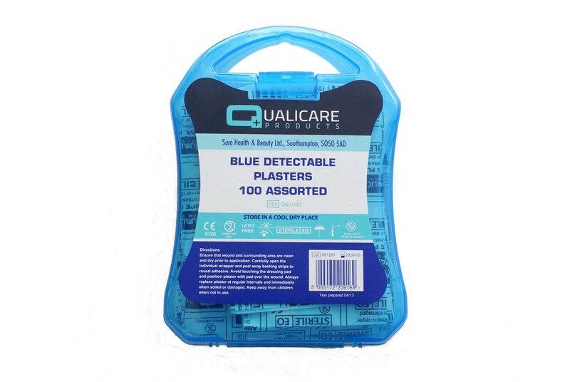 Box of Assorted Blue Detectable Plasters