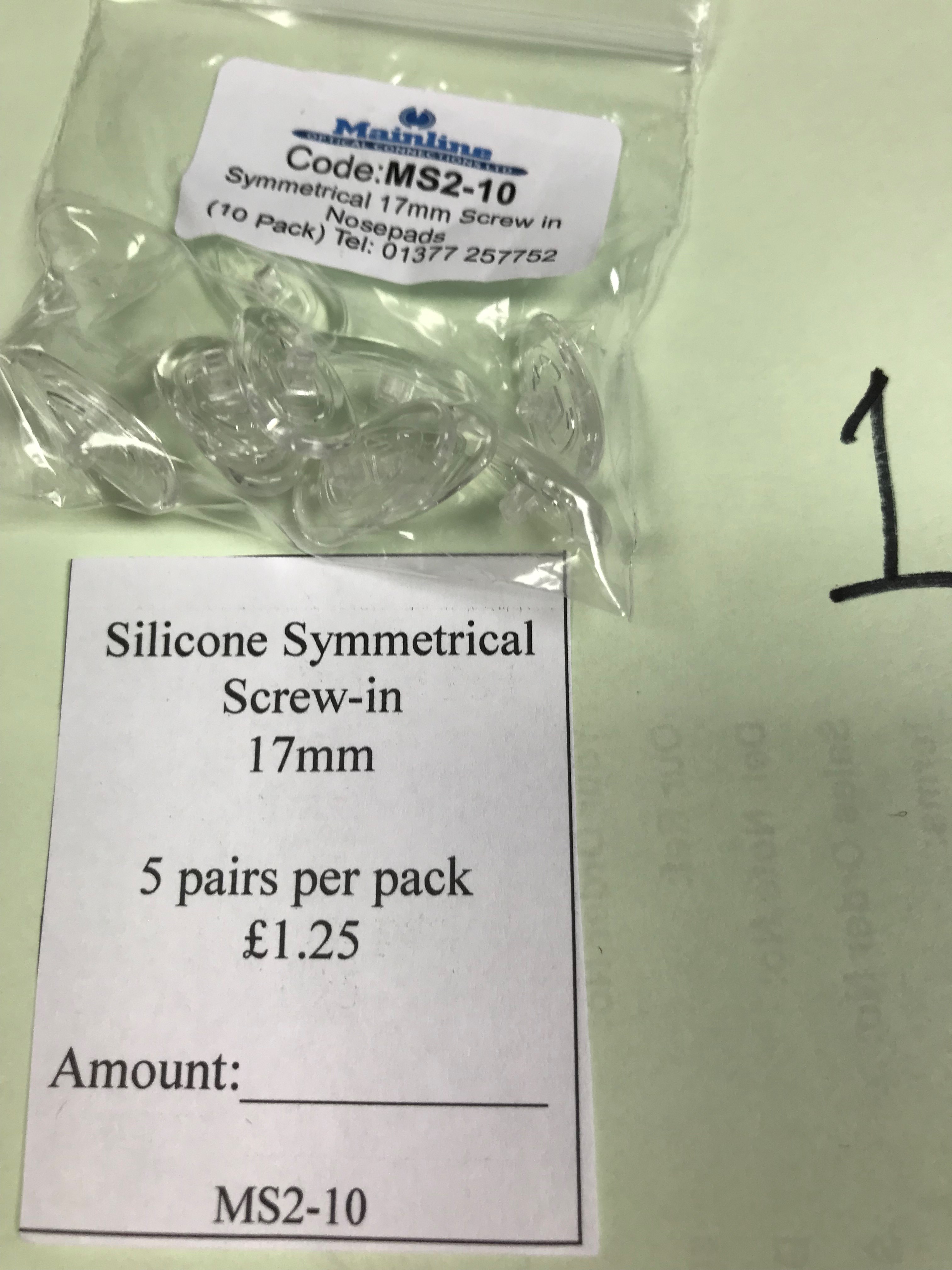SILICONE SYMET SCREW-IN 17mm No. 1