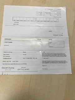 Patient Record Card Pk500