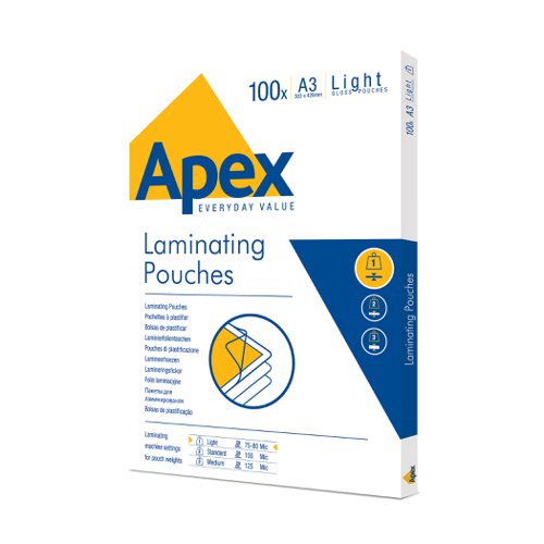 EOE A3 Laminating pouches 150mic Pk100