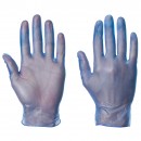 Blue Vinyl Gloves ( Medium ) pk 100