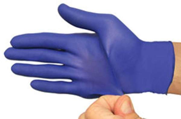 Powderfree Vinyl Glove Blue Large Bx100