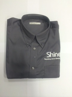 Shine KK109 Shirt Charcoal Size 14.5"