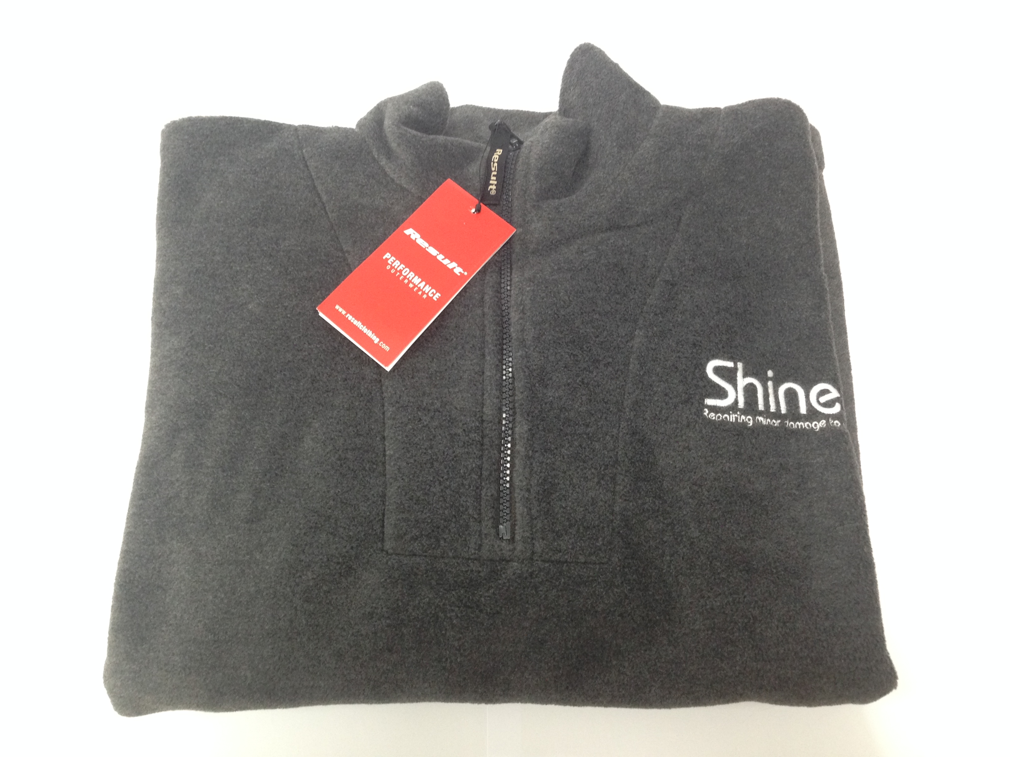 Shine Result Zip Neck Fleece OxGrey M