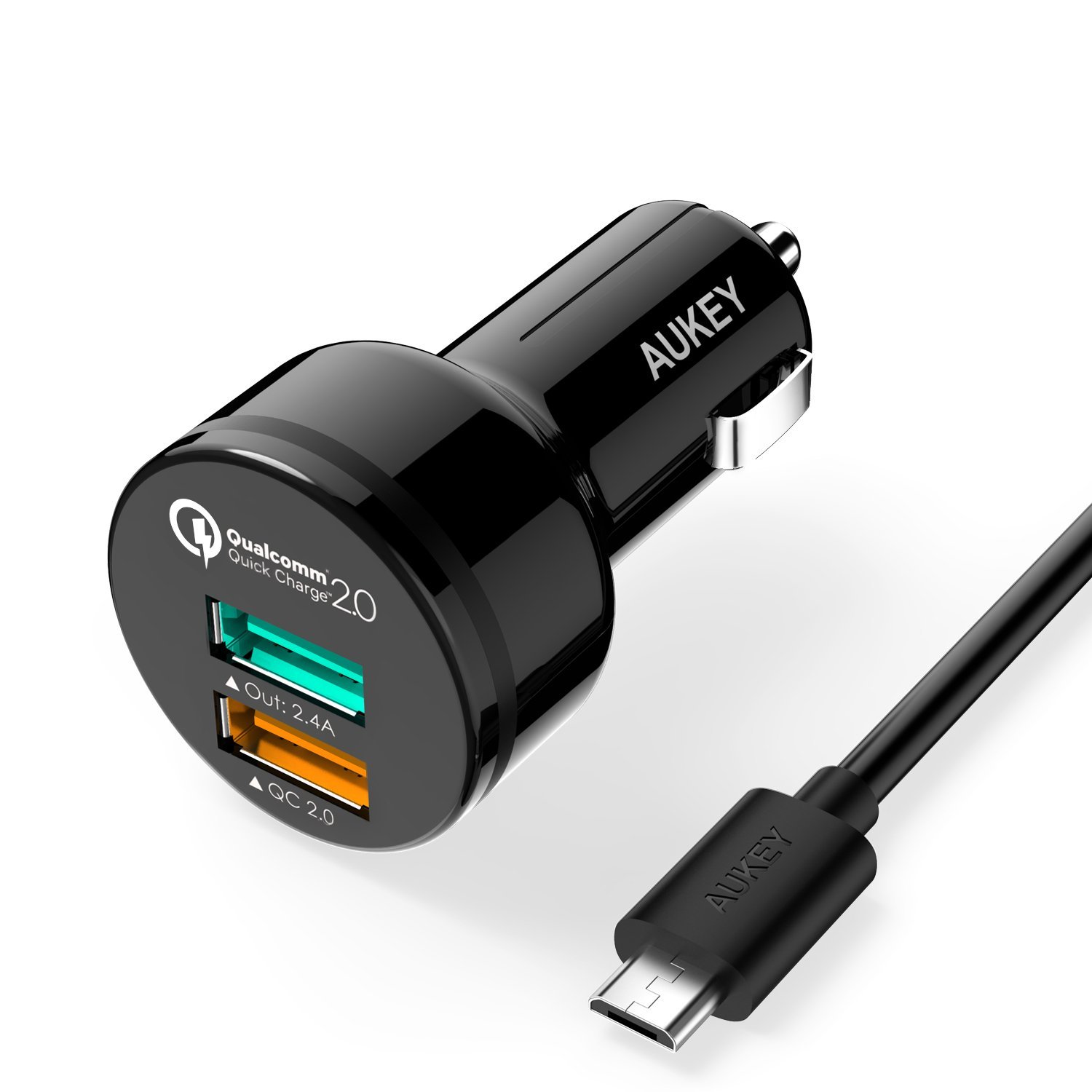 Quick Charge 2 Ports USB Car Adapter