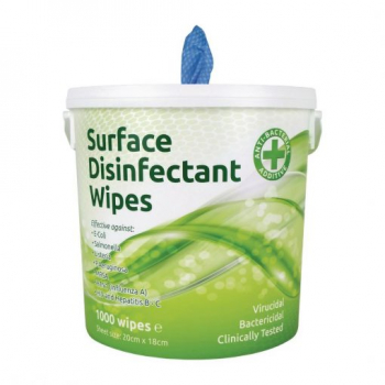 ANTI BATERIAL SURFACE WIPES TUB 1000