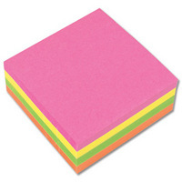 Q-Connect Neon Quick Note Cube