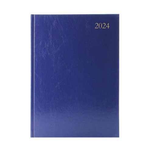5 Star 2024 A5 Week To View diary Blue