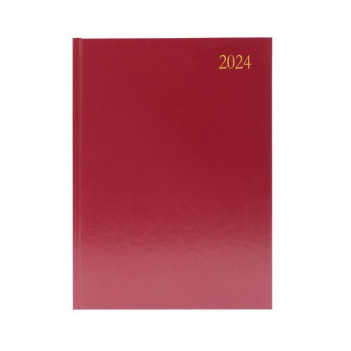 5 Star 2024 A5 Week To View Diary Red