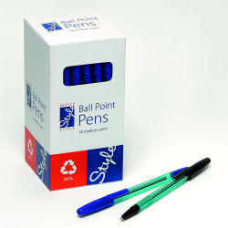 O/Style Ball Point Pen Med Blue