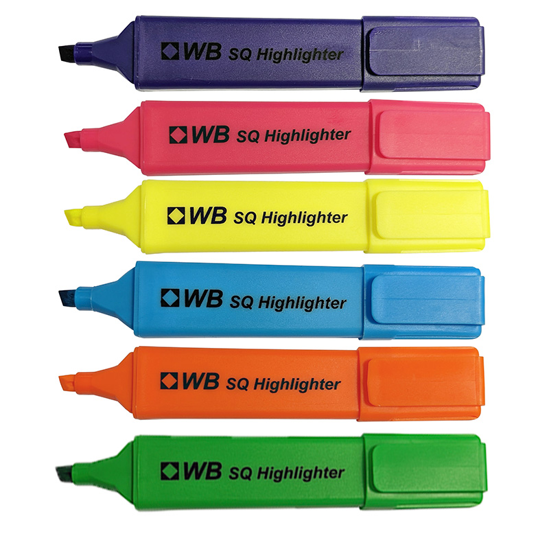 WB Square Highlighters Wallet 6