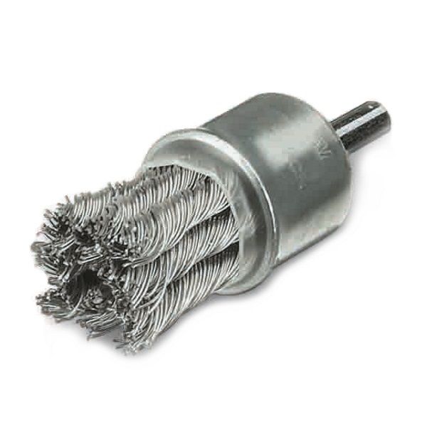 453.278 Lessmann 19mm x 0.35mm x 6mm knotted end brush - box of 10