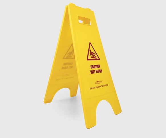 "Caution Wet Floor" sign