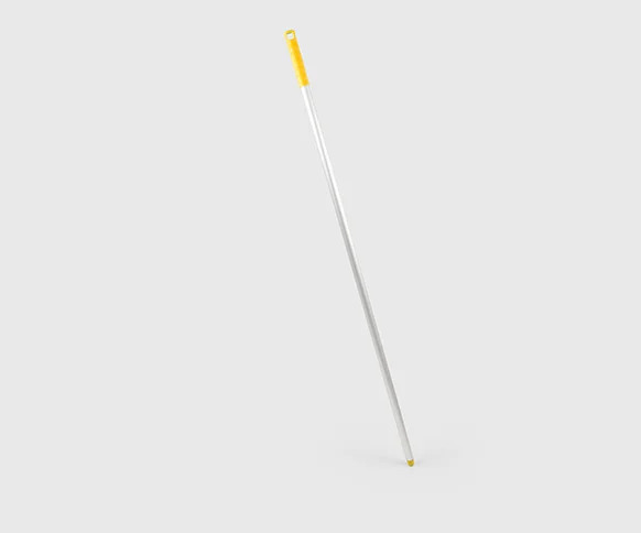 1360mm aluminium handle with polypropylene grip, in yellow