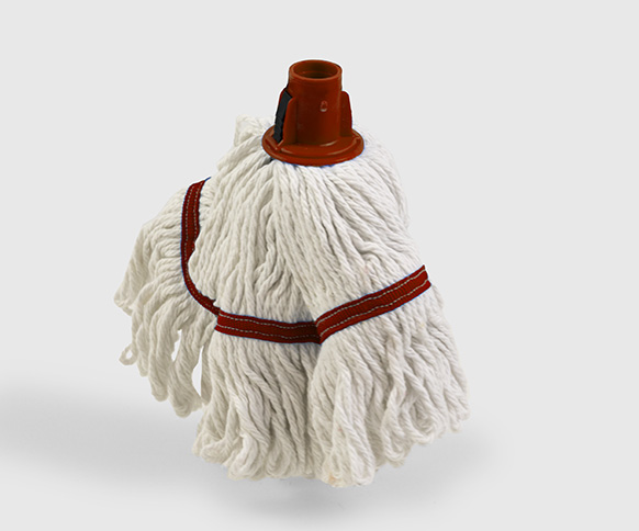Looped hygiemix mop in red