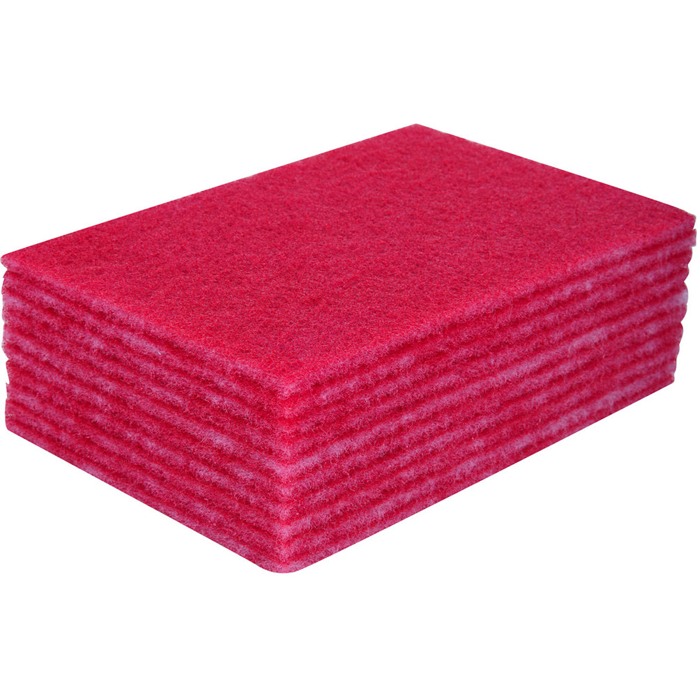 SCOURING PADS LARGE RED (pk 10)