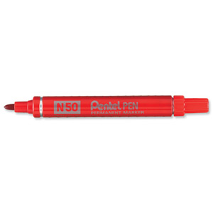 PENTEL MARKER BULLET TIP RED - MULTI BUY DISCOUNT AVAILABLE!!