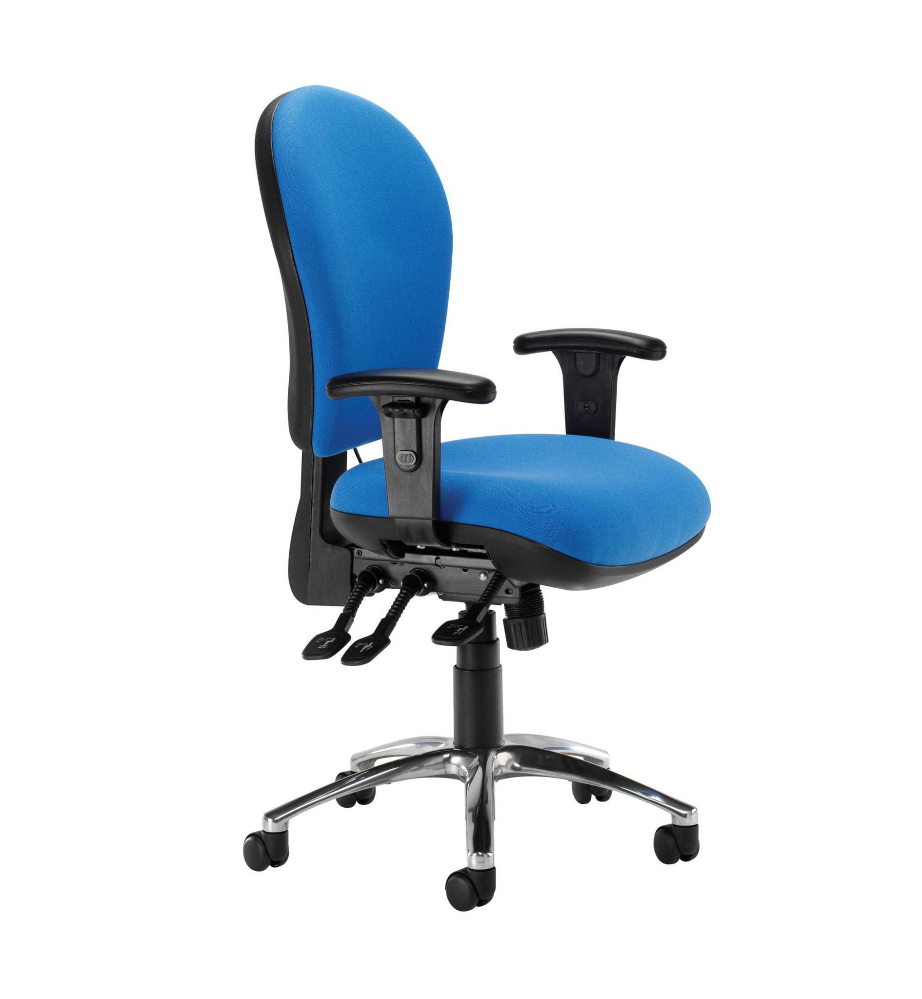 BL21 H/B Task Chair With Adj Arms Blue