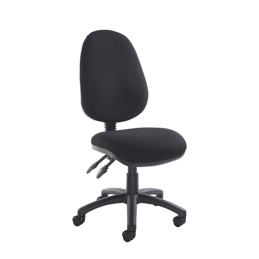 High Back Task Chair Black Fabric