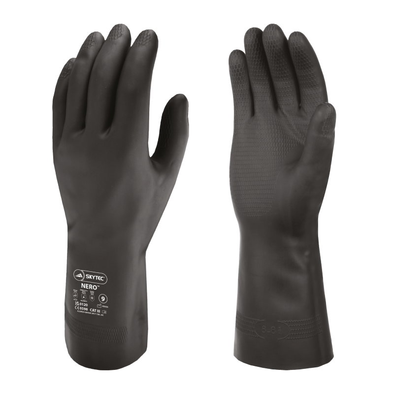 Skytec Nero Chemical Resistant Rubber Gloves Skytec Nero Chemical Resistant Rubber Gloves