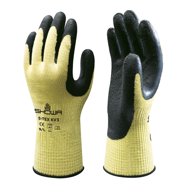Showa S-Tex KV3 Cut Level F Grip Gloves Showa S-Tex KV3 Cut Level F Grip Gloves