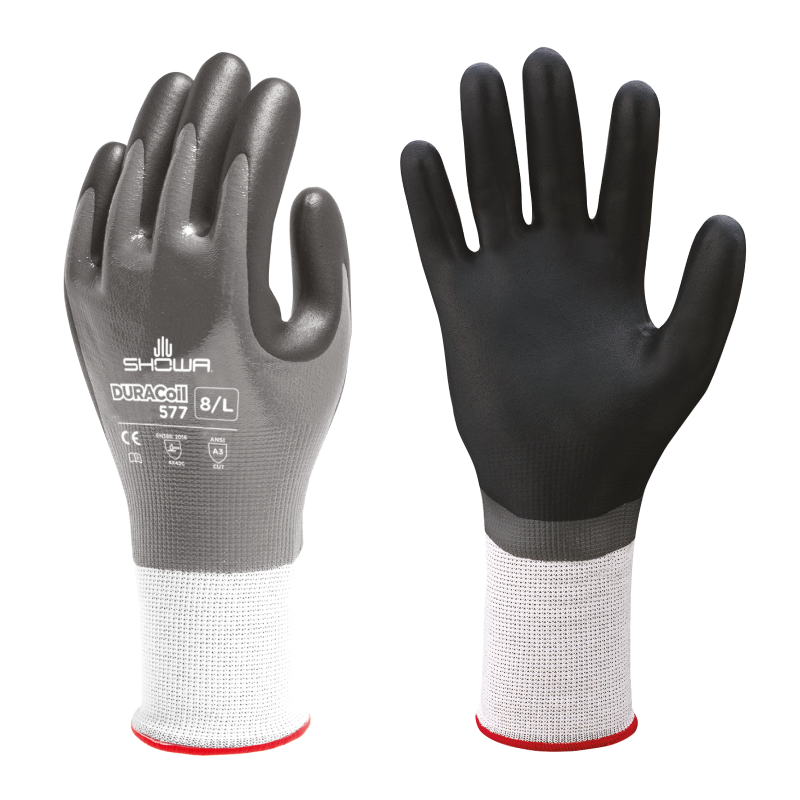Showa 577 Cut Level C Nitrile Coated Gloves Showa 577 Cut Level C Nitrile Coated Gloves