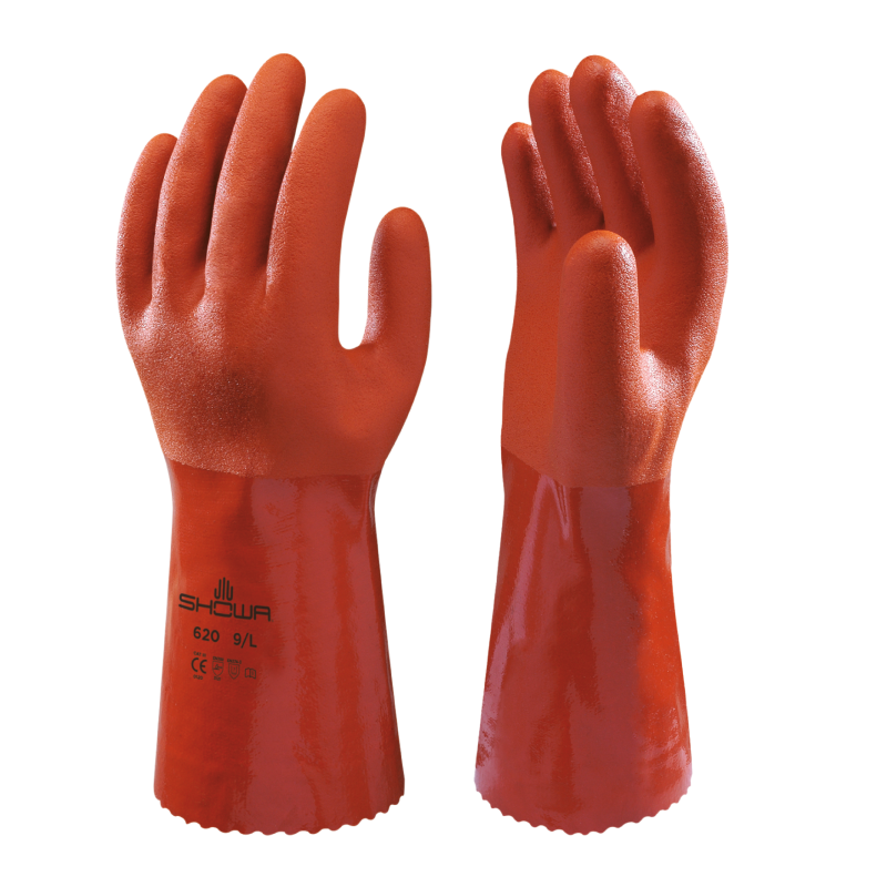 Showa 620 Double Dipped PVC Gauntlet Showa 620 Double Dipped PVC Gauntlet