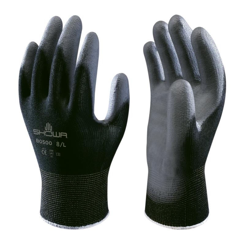 Showa BO500 Black Multi Purpose PU Palm Gloves Showa BO500 Black Multi Purpose PU Palm Gloves