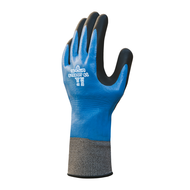 Showa S-Tex 377 Cut Lvl D Oil Resistant Gloves Showa S-Tex 377 Cut Lvl D Oil Resistant Gloves