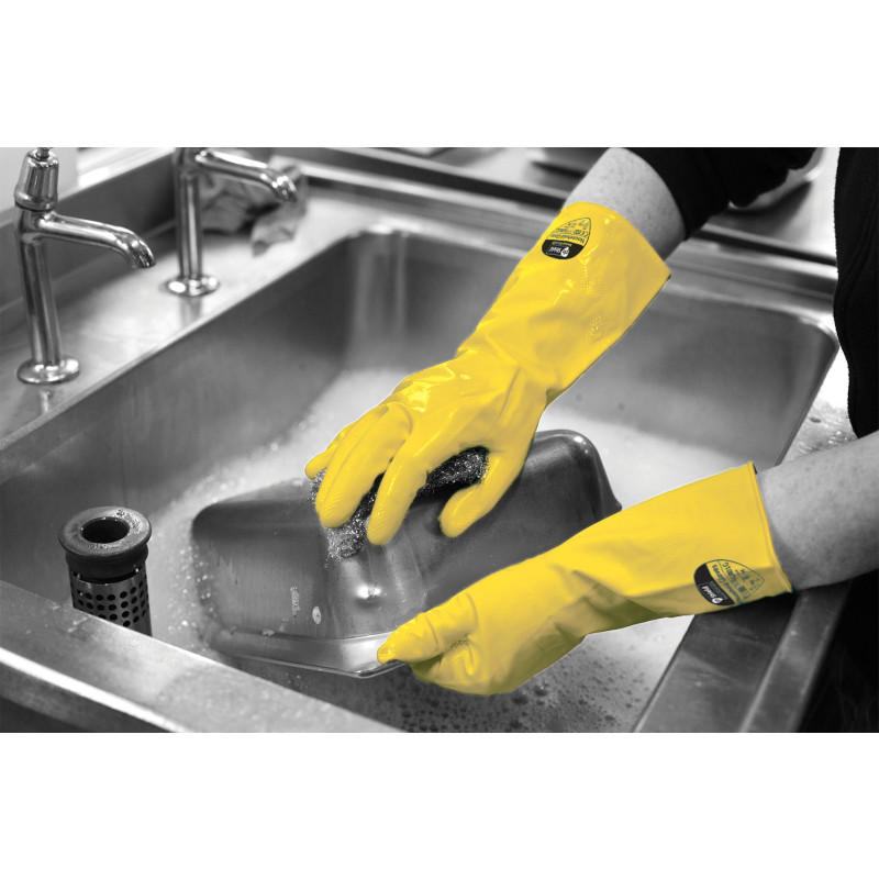Polyco GR01 0.40mm 30cm Shield® Latex Rubber Household Glove
