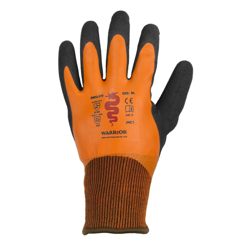 Warrior Double Dipped Latex Thermal Gloves Warrior Double Dipped Latex Thermal Gloves
