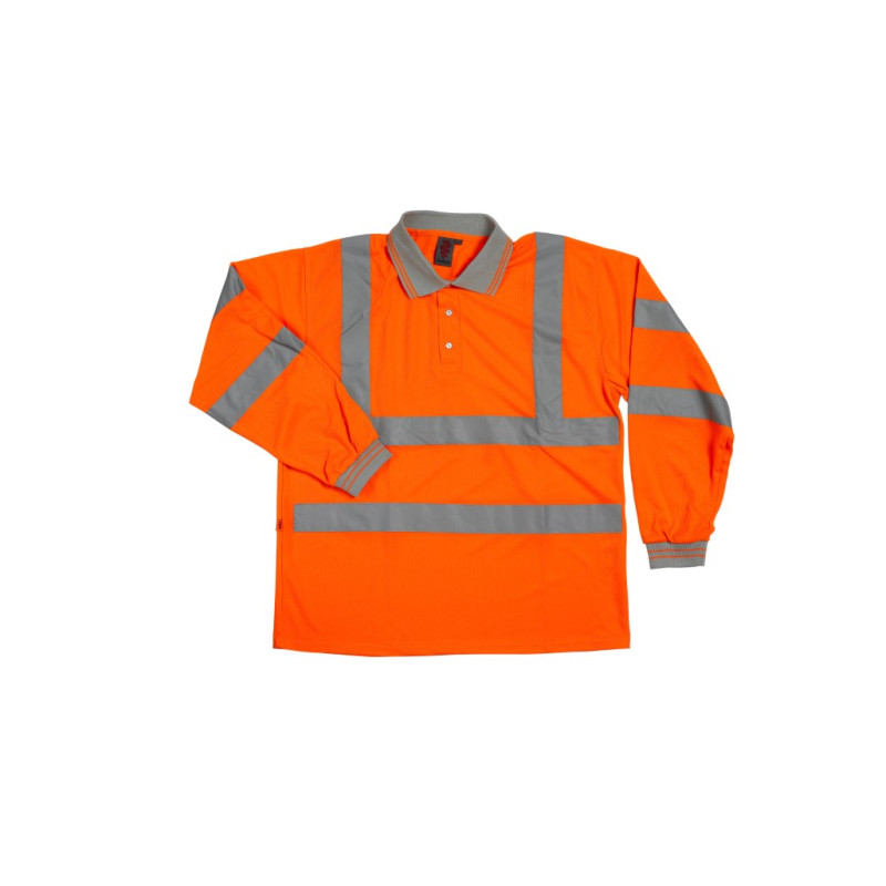 Warrior Hi-Vis Long Sleeve Polo Warrior Hi-Vis Long Sleeve Polo