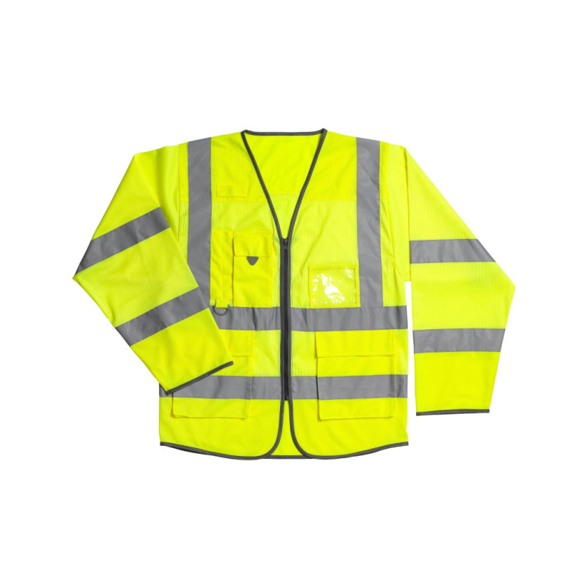 Warrior Hi-Vis Long Sleeve Executive Mesh Waistcoat Warrior Hi-Vis Long Sleeve Executive Mesh Waistcoat