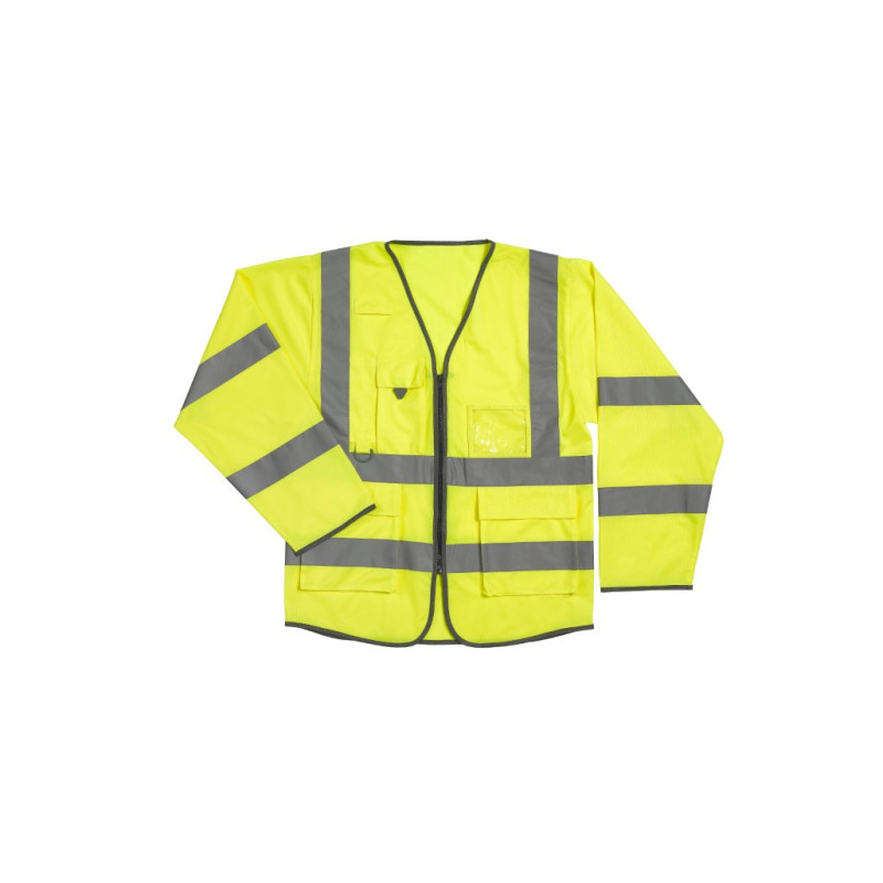 Warrior Hi-Vis Long Sleeve Executive Waistcoat Warrior Hi-Vis Long Sleeve Executive Waistcoat