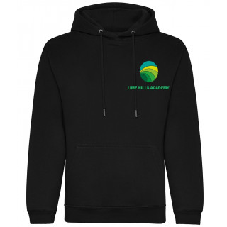 Lime Hill Academy Organic Hoodie inc Logo